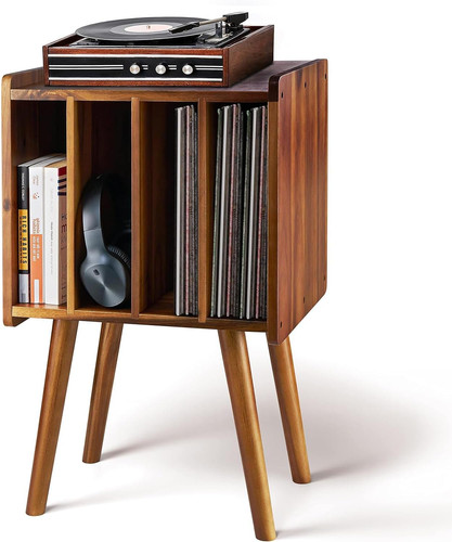 Wooden record player - lp,