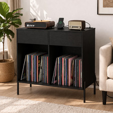 Record Player Stand Storage