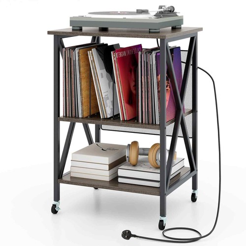Costway record player - player, stand